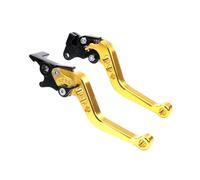 TUHBCX Set leve frizione freno Accessori Moto Per Suzuki Leva Del Tamburo Della Maniglia Del Freno Della Frizione Del Motociclo Universale CNC In Lega Di Modifica(11 Star Yellow)