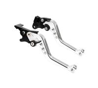 TUHBCX Set leve frizione freno Maniglia Leva Freno A Tamburo Frizione Motociclo CNC Maniglia Freno Motociclo In Lega Da 1 Paio Universale Adatta Per La Modifica Della Moto(Blanc)
