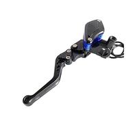 TUHBCX Set leve frizione freno Moto 7/8 "22mm Con Foro Specchio M10 Frizione Pompa Freno Cilindro Principale Pistone 14mm Freno Leve Frizione Maniglia Idraulica(Black Left)