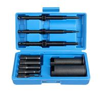 TUHNHGD Puller interno per moto, 9 - 23 mm, con custodia portatile Blow-Moulded Moulded Case Inner Bearing Puller Wheel Bearing Puller Set con 5 Collets per Bicycle Bearings, Moto Gear Bearings (Black