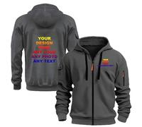 TUIAIFA Felpa con Cappuccio con Zip Personalizzata Personalizzata Stile Squadra da Uomo Qualsiasi Testo Immagine Foto Lavoro Personalizzato Logo Aziendale Felpa con Cappuccio(B,L)