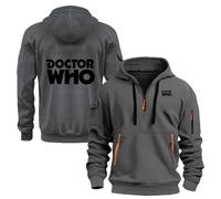 TUIAIFA Felpe con cappuccio da uomo con stampa 3D Doctor Who, felpe con cappuccio alla moda, felpe a maniche lunghe, casual, leggere, streetwear con tasche(A,2XL)