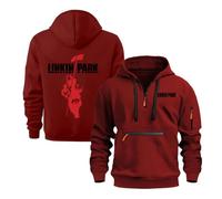 TUIAIFA Pullover con Cerniera da Uomo 2026 for Felpa Linkin Park
