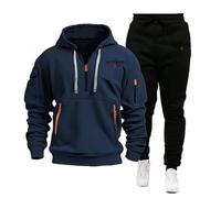 TUIAIFA Set da 2 Pezzi da Uomo con Cappuccio e Pantaloni for The Witcher, Felpa con Cerniera Completa, Giacche, Tuta da Ginnastica(F,XL)