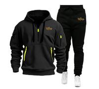 TUIAIFA Tuta Casual da Uomo in 2 Pezzi for Doctor Who, Felpa con Cappuccio a Maniche Lunghe e Tuta da Ginnastica con Stampa di Lettere(E,L)