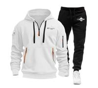 TUIAIFA Tuta da Uomo da Uomo for Doctor Who Set da 2 Pezzi con Logo Felpa in Cotone a Maniche Lunghe Fondo Activewear(C,XL)