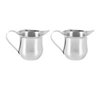 Tuidzljd 2Pack 3Oz nel Acciaio Bell Creamer Espresso Shot Schiuma Pitcher Cup Latte Art Espresso Measure Cup