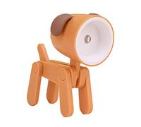 Tuidzljd Mini Luce Notturna LED Lampada da Tavolo Regolabile Lampada da Tavolo per Protezione Degli Occhi Della Luce per Animali Domestici, Decorazione Della Stanza di Casa, Cane Arancione