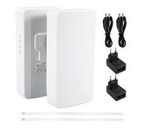 Tuidzljd Router WiFi Esterno Ripetitore WiFi Amplificatore di Segnale WiFi 2.4G 300Mbps Intervallo da Punto A Punto 1KM Spina Europea