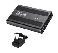 Tuidzljd Scatola per Disco Rigido IDE per HDD SSD da 3,5" USB A IDE HD Dispositivo di Archiviazione Esterno con Alimentatore Spina EU.