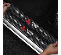 TUIGGI 4 Pezzi Piastre di Protezione della Copertura soglia battitacco Auto, per Mitsubishi L200 Lancer Lancer Evolution Legnum Libero Accessori Decorativi