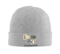 TUIKKKLO Cappelli Lavorati a Maglia Lockwood & Co-Investigators Cutout Lettera per Donne Uomini Berretti Autunno Inverno Cappello Acrilico Caldo Berretto Sport Regalo
