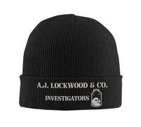 TUIKKKLO Cappelli Lavorati a Maglia Lockwood & Co. Logo Cappelli Lavorati a Maglia per Le Donne Uomini Skullies Berretti Autunno Inverno Cappelli Acrilico Crochet cap Sport Regalo
