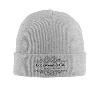 TUIKKKLO Cappelli Lavorati a Maglia Lockwood & Co Logo Skullies da Donna Skullies Berretti Invernali Acrilico Caldo Cappelli Regalo Sportivo