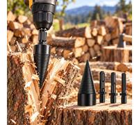 TuinBanban Punta Conica Spaccalegna 50mm, per Flex DD 2G 18.0-EC | Cono filettato robusto con tre codoli per preparare con praticità piccoli ceppi, rami e legna da ardere.