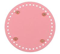 TUITA 1 Pezzo Fondo Rotondo in Pelle per Borsa all'Uncinetto, Accessorio per la Realizzazione di Borse, Cuscino Inferiore, Base Inferiore, 12/14/15/18/19 cm