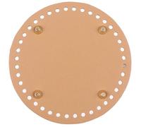TUITA 1 Pezzo Fondo Rotondo in Pelle per Borsa all'Uncinetto, Accessorio per la Realizzazione di Borse, Cuscino Inferiore, Base Inferiore, 12/14/15/18/19 cm