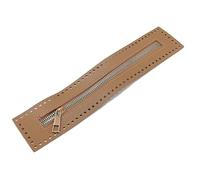 TUITA Cerniera in Pelle Lunga 27 cm, utile per l'hardware della Borsa all'Uncinetto, Accessorio per Cucire con Cerniera Solida, utile Cerniera in Pelle per Borsa