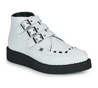 TUK Stivaletti POINTED CREEPER 3 BUCKLE BOOT in Bianco 36