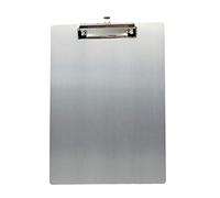 TUKA | 1 x A4 Portablocco in Alluminio, Clip in Metallo Gommato - Appunti in Alluminio di Alta Qualità, Grande Resistenza, Porta-pad Lavagna da scrittura, Confezione da 1, Grigio, TKD8025-grey-1x