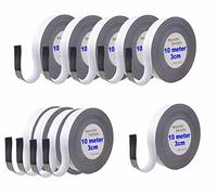 TUKA 100m x 30mm x 1mm Nastro Magnetico per Etichettare, Riscrivibile Ritagliabile Cancellabile Banda Magnetica Segni di Identificazione, per Lavagna Bianca Frigorifero Mensole 10x10m Bianco TKD9046