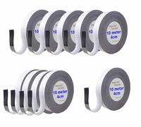 TUKA 100m x 40mm x 1mm Nastro Magnetico per Etichettare, Riscrivibile Ritagliabile Cancellabile Banda Magnetica Segni di Identificazione, per Lavagna Bianca Frigorifero Mensole 10x10m Bianco TKD9046