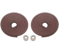 TUKA 10M Protezioni Antispigolo, L-Forma Schiuma Sicurezza dei vostri Bambini e Neonati, Extra spesso Bordi Protezione, Striscia Paraspigolo Spigolo Anti Collisione 2x5m, Marrone, TKD7000-2X brown