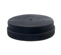 TUKA 12mx20mm Nastro Gancio e Anello da cucire, non adesivo Hook & Loop striscia, Cucire On Magico Strisce Ideale per abiti | 12m Gancio e 12m anello nastro, larghezza 20mm, Nero, TKB5002 Black