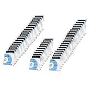 TUKA 50X Porta-avvisi da Tavolo Inclinati, A4 Verticale Espositori, Supporto Pubblicitario da Banco, per Menù, Carta, Informazioni, Documenti e Altro. 2,5mm Acrilico Trasparente, TKD8200-A4-50x