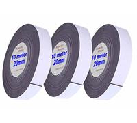 TUKA-i-AKUT 10m x 2cm Nastro Magnetico Autoadesivo, Ritagliabile Banda Magnetica Adesiva, per Magnetizzare Foto Poster o Presentazione, Progetti Artigianali, DIY. Forte Adesivo, TKD9035-2cm