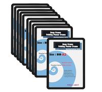 TUKA-i-AKUT 10X A2 Cornice a Scatto in Alluminio Profilo 25 mm, Pieghevoli Cornice a Clip per Poster Foto Display Pubblicitari, con Angoli Arrotondati, Color Nero TKD8421-A2-10X