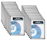 TUKA-i-AKUT 20X A4 Cornice a Scatto in Alluminio Profilo 25 mm, Pieghevoli Cornice a Clip per Poster Foto Display Pubblicitari, con Angoli Arrotondati, Color Argento TKD8421-A4-20X