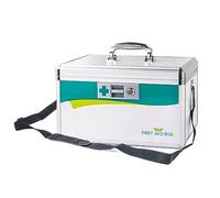 TUKA-i-AKUT 22L Cassetta per Medicinali con Serratura Maniglia Tracolla, Sicura per Bambini, Portatile Scatola di Pronto Soccorso, Armadietti Farmacia Medica Lega di Alluminio, 40x24x23cm, TKD6400-XL