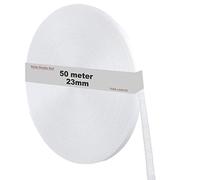 TUKA-i-AKUT 50 Metri x 23 mm Cinghia per Tapparelle, Elevata Resistenza - Resistente ai Raggi UV - Resistente alla Sporcizia, Rotolo di Cintino per Tapparelle Avvolgibili, Bianco, TKB5200 White