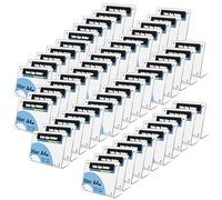 TUKA-i-AKUT 50X A4 Orizzontale Supporto da Tavolo Acrilico, Chiusura Magnetica, Inclinato Forma L, Porta-Menu Espositore da Banco per Pubblicitario Carta Brochure Foto Cartellino Menu, TKD8242-A4-50x