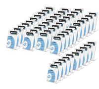 TUKA-i-AKUT 50X A4 Verticale Supporto da Tavolo Acrilico, Chiusura Magnetica, Inclinato Forma L, Porta-Menu Espositore da Banco per Pubblicitario Carta Brochure Foto Cartellino Menu, TKD8242-A4-50x