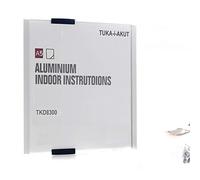 TUKA-i-AKUT A5 Targa per Porta e Pareti, Alluminio e Acrilico, Porta Scudo, Verticale 149x210 mm Targhetta Fuoriporta Parete, Info Sign Ufficio Porta Segno, Fissaggio con Viti o Biadesivo TKD8300-A5