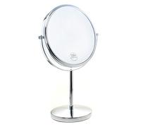 TUKA Specchio Bagno per Trucco 7X Ingranditori, 8" Doppio Specchio Cosmetico Con Piedistallo, ø 20 cm Specchio da Tavolo per Trucco e Rasatura, 2 Facciate Vanity Mirror, Cromato, TKD3108-7x
