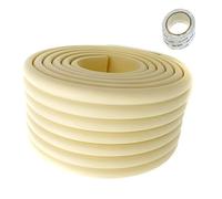 TUKA Universale Protezioni 200cm x 80mm, Multiuso Schiuma Anti Collisione per la sicurezza dei vostri Bambini e Neonati, Extra spesso Striscia Protezione per Superfici o Bordi, Avorio, TKD7002-ivory