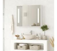 Tukailai - Armadietto per il bagno con specchio con luci LED touch, con montaggio a parete, con mensole regolabili