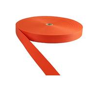 tukan-tex Cinghia in polipropilene arancione, larghezza 25 mm, 50 m