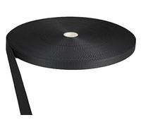 tukan-tex Cinghia in polipropilene nero, larghezza 15 mm, lunghezza 50 m, larghezza 1,5 cm, larghezza (0,27 €/metro)