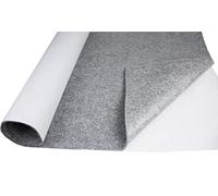 tukan-tex Feltro autoadesivo morbido, tessuto al metro, 3,0 mm di spessore (grigio, 200 x 150 cm)