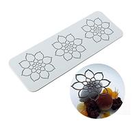 TUKE Stampi in silicone 3D a forma di foglia per decorare torte, stampi per pasta di zucchero, cioccolato, argilla, fondente, pizzo, fiori, api, per zucchero e cioccolato (29 x 10,2 x 0,3 cm)