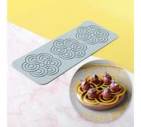 TUKE Stampi in silicone 3D a forma di foglia per decorare torte, stampi per pasta di zucchero, cioccolato, argilla, fondente, tappetini in pizzo, motivo floreale a nido d'ape e ape, per zucchero e