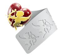 TUKE Stampi in silicone a forma di angelo, stampi 3D in pizzo per torte e fondente per pasticceria, resina, argilla e zucchero (Angel Baby, 22,5 x 6,7 x 0,3 cm)