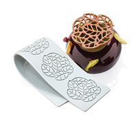 TUKE Stampi in silicone a forma di foglia, a forma di cuore, per cioccolato, cioccolato, caramelle, foglie, zucchero, decorazione per torte (28,2 x 6,1 x 0,3 cm) BH0974