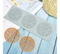 TUKE Stampo in silicone a forma di foglie di albero cavo, pteridofito, per cioccolato, caramelle, fondente 3D, per torte, cupcake, decorazioni per cupcake, decorazioni in zucchero e dessert (G_28 x