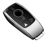 Tukellen Cover per chiave Mercedes Benz, speciale custodia protettiva in morbido TPU compatibile con Classe E 2017-2023 Classe E 2018-2021, Classe S 2019-2023, Classe A, Classe C, Classe G, argento