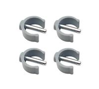 TUKEVA 4 PCS Passeggiata Morsetto A Forma Di c Accessori, Clip Di Ricambio A Forma Di C Per Deambulatore, Accessori Walker Morsetto, Clip Bloccaggio Forma C per Bastoni (Grigio)